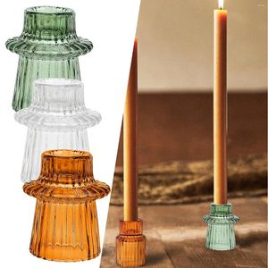 Świece Glass Candlestick Decoration Decoration Dekoracja ozdoby świątecznej Ozdoby