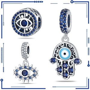 925 Silver One Piece Shipping for Cross Border Amazon Hot Selling Magic Eyes Series Blue Eyes Timo Pan Family Beads Free Shipping