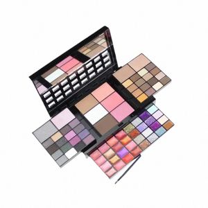 74 Shadow Makeup Plate Lip Gloss Blush Foundation Cream Pailletten Makeup Combinati Set für Frau N8B2 #