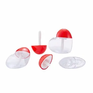 lip Gloss Tubes Wholesale Empty 5ml Mini Cute Heart Love Shape Red DIY Cosmetic Packaging Lipgloss Base Ctainers N0Ob#