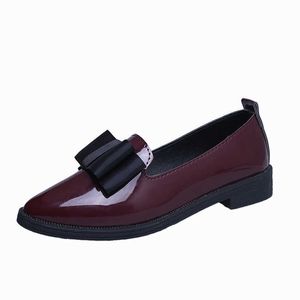 HBP Non-Brand New Style Pointed-toe Bowknot Fashion Dress Shoes China Wholesale Chunky Loafer Shoes for Women