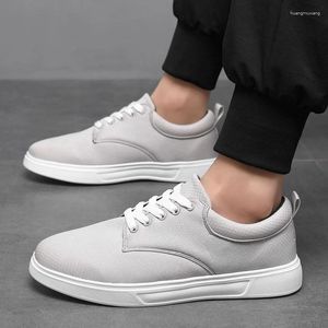 Scarpe casual da uomo in tela sportive per uomo Designer di moda bianco Platform suola morbida Sneakers da passeggio Tenis Masculino