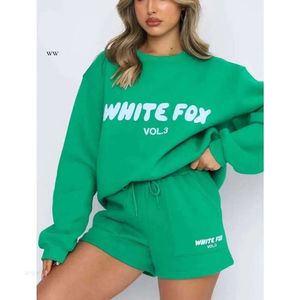 Felpa con cappuccio White Fox Designer di moda da donna Tuta White Fox Tuta Set Due set da 2 pezzi Abbigliamento Pullover sportivo a maniche lunghe con cappuccio 12 stagioni a colori 6237