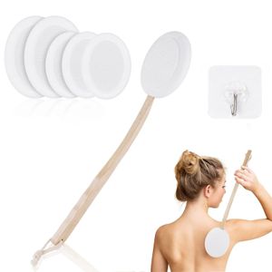 8PCS Long Handle Body Brushes Optimal Body Care Back Cream Aid Brushes for Bathroom Shower Body Cleaning J2Y 240312
