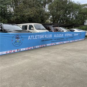 Accessories Custom Printed Advertising Flag, Outdoor Wind Proof Sport Game Banner, Long Size Promotional Mesh Polyester, Court Fence