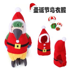 Grooming Cute Bird Costume Pet Parrot Christmas Hooded Clothes Cosplay Props Dress Up Supplies Prank Jokes Holiday Gift Photography Props