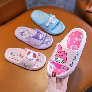 Melody Children's Sandals and Slippers, Summer Girls Take Indoor Showers, Non Slip Baby Home, Boys' One Word Slippers