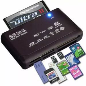 Mini Memory CardReader allt i ett kortläsare USB 2.0 480Mbps Card Reader Mini SDHC TF MS M2 XD CF Micro SD Carder Reader Reader