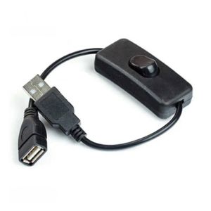 Escam cabo usb de 28cm com interruptor liga/desliga, extensão de cabo para lâmpada usb, ventilador usb, linha de fonte de alimentação durável, adaptador de venda quente