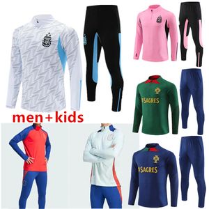 2024 2025 Argentyna Portugalia Sportswear Football Pedri Morata A.iniesta Pedri Espana Camiseta 24 25 Bież Europejska drużyna narodowa Pucharu Europy Minęci mężczyzn i dzieci