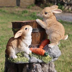 VASESシミュレーション置物植木鉢かわいい動物樹脂彫刻彫像庭の装飾ジューシーな芸術装飾品の家の装飾