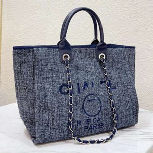 Bolsas de letra de luxo de praia CC Totes Bolsa Fashion Canvas Bag Brand Womens Brand Ch Feminino Bolsas de Designer Bordadas