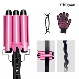 Irons 20/32 mm włosy Curling Iron Triple Barrels Hair Curling Iron Professional Waver Tymple Jaja Roll Włosy Styler Narzędzia