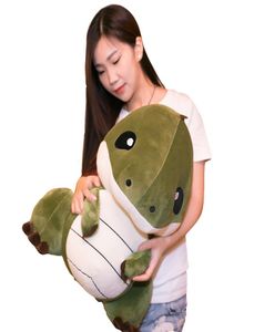 Dorimytrader Big Anime Dinosaur Plush Toy Giant Soft Cartoon Dinosaurs Stuffed Pillow Kids Play Doll Present 22inch 55cm DY615293531311