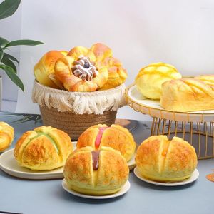 Decorative Flowers 1PCSSlow Rebound Simulation Pineapple Bun Series Model Food Props Soft And Permanent Fresh-keeping