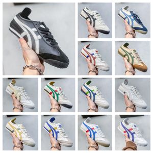 Designer T-figersilver Mexiko av 66 Vit Bill Beige Grass Green Blue Red Black Birch Peacoat India Ink Running Shoes Women Men Yellow