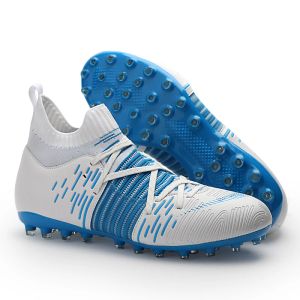 Botas FG/TF Botas de futebol respiráveis masculino Sapatos de futebol de tecido forte