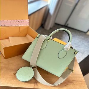 24ss mulheres designer de luxo alta qualidade início da primavera nova cor bolsa mamãe bolsa de ombro bolsa crossbody saco de compras w ambe