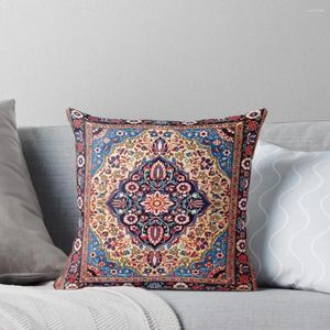 Kudde Kashan Central Persian Rug Print Throw Custom Couch Pillows Christmas Pillow Case