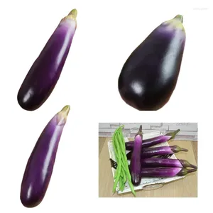 装飾的な花2PCS人工産卵シミュレーションシミュレーションauberginesホームデコレーション