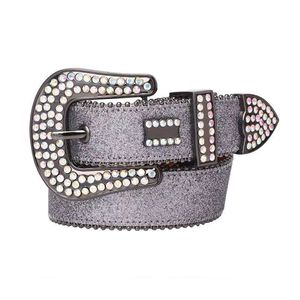 Designer b Cintura Simon Cinture per donna Uomo Cintura con diamanti lucidi Nero su blu bianco multicolore con regalo bling 20222870