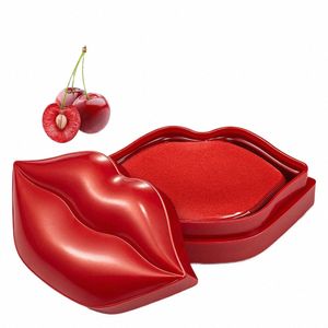 läppmask Cherry Crystal Collagen Anti-Aging Pad Lips Masker Skala av Fuktande läppar Care Beauty Health Skin Care Produkt Y6KU#