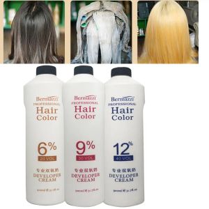Цвет 900 мл H2O2 Профессиональная натуральная перекись для волос Диоксидное молочко для краски для волос Окрашивающий отбеливатель для волос Отбеливающий порошок для вощения 6912%