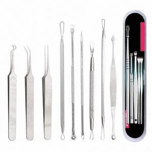 Blackhead Remover Tool Black Head Acne Blemish Pimple Extractor Acne Needles Tweezer Pore Cleaner Face Cleansing Tools Skin Care B4H0#