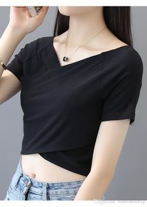 High Street Women White Black Crop Tops randiga blus spetsar Deep V Neck Long Lantern Sleeve Shirts ELEGHANT LADY MIDE OFF AUDLE TOPS 005