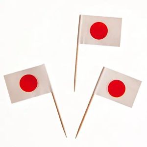 Aksesuarlar 300 PCS Paketlenmiş Japonya Kürek Flags Paper Foods Seçiliyor Akşam Yemeği Pastası Kürek Kukla Dekorasyon Meyve Kokteyl Çubukları Parti