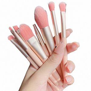 NYA 8st Makeup Brush Set Makeup Ccealer Brush Blush Losk Powder Brush Eye Shadow Highlighter Foundati Beauty Tools Q1sq#
