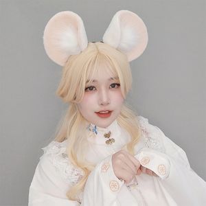 Plush Mouse Ears Ear Headband Round Costume 240313