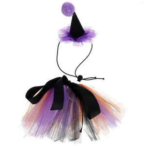 Dog Apparel Pet Tutu Skirt Hat With Costume Party Mesh Halloween Skirts Clothes Accessories