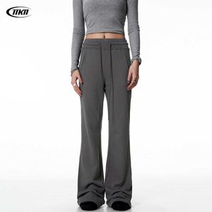 11kn American Style Sanitary Pants with a Lazy and Relaxed Feel Slightly Flared Spicy Girl Low Waist Yoga Sports Casual