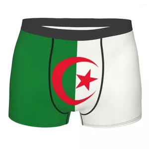 Mutande Boxer con bandiera Algeria per uomo Stampa 3D Intimo stampato maschile Mutandine Slip morbidi