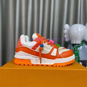 10A Designer Trener Maxi Sneaker dla mężczyzn Kobiety luksusowe skórzane buty swobodne buty koronkowe koraliki na zewnątrz sportowy trener mody z pudełkiem V6