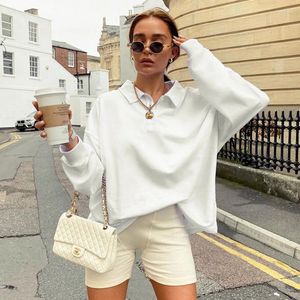Women's Hoodies Fashionable White Street Trend Sportswear for Women