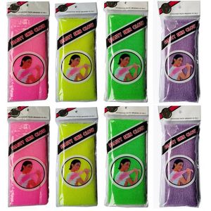 10pcs/lot High Quality Nylon Exfoliating Massage towel Beauty Skin Bath Shower Wash Cloth Towel Back Scrub Novelty Multi Colors 240312