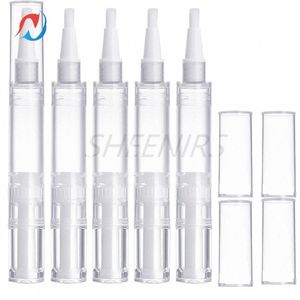 5pcs 5ml Cuticle Oil Pen Twist Pens Vazio Nail Oil Pen com Brush Tip Lip Gloss Ctainer Aplicadores Eyel Growth Liquid Tube M7xF #