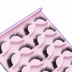 3D Cat Eye Les wielokrotne użycie fałszywych powiek z fałszywe eyel Extensi grube ręcznie robione sztuczne sztuczne narzędzia do makijażu Maquiagem x24n#