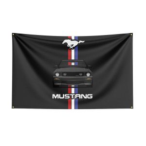 Akcesoria 3x5ft Ford Mustangs Flag Flag Poliester Racing Car Banner do wystroju FT Dekor flagowy, baner z dekoracją flagi Flag Banner