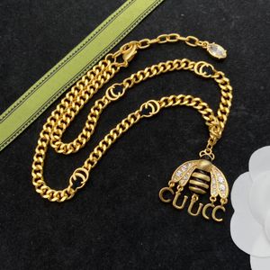 S925 Necklace Large Golden Bee Necklace Glamour women fashion bee-style jewelry gift