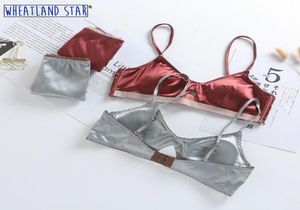 French Style Bralette Set Back Stängning Underkläder Feminina Sexig BH och trosor Set Women039s Intimates mode Underwear SleepWe5955746
