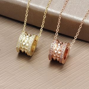 Baojiahigh pair version Little Red charity black ceramic necklace for men and women gold-plated spring diamond Seenwork pendant