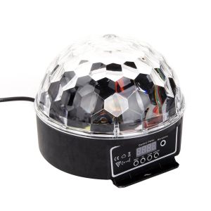 Verktyg LED RGB Crystal Magic Ball Effect Light DMX Disco DJ Stage Light for KTV Club Pub Bar Wedding Show Voiceaactivated