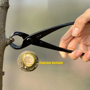 Ergonomiskt handtagsknapp Circular Concave Edge Bonsai Ball Joint Shears Round Nose Garden Maintenance Tools 240318