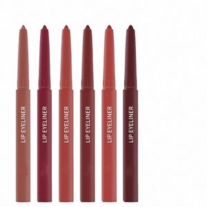 matte Lip Liner Waterproof Makeup Women Smudge-Free Cosmetics Portable Lip Liner Pencil Lg Lasting Valentine's Day Lip Liner 926q#