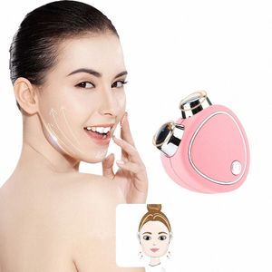 EMS Facial Massager Mini Portable Microcurrent Face Lifting Massage Roller Skin Rejuvenati Firming Anti Wrinkle Beauty Device G6RC#