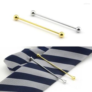 Brooches Metal Bar Clasp Clip Barbell Lapel Stick For Men Fashion Jewelry Mens Shirt French Collar Pin Brooch Male Accessories