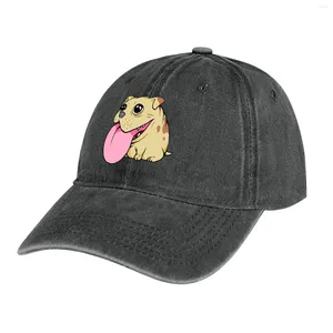 Berets Chonky Pug Cowboy Hat Party Rugby Sun Cap للرجال